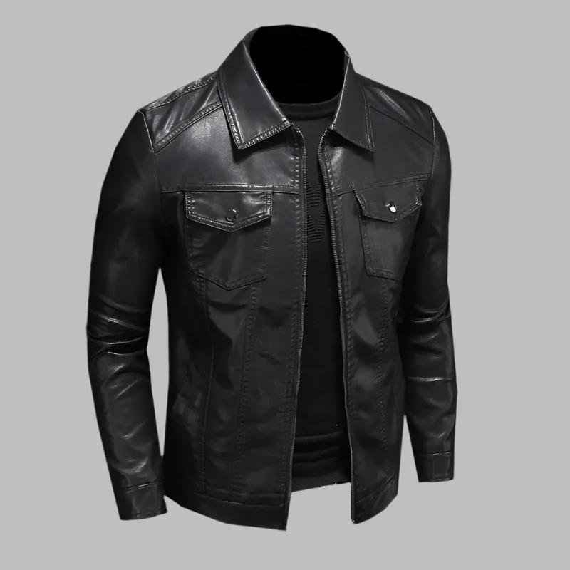 Victor | Veste en cuir classique