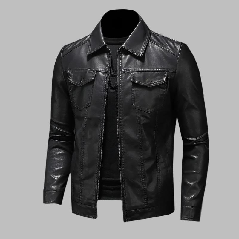 Victor | Veste en cuir classique